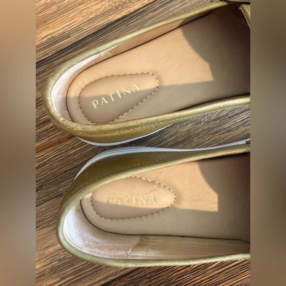 Patina leather Olive Green Slip-On Loafers - Picture 9 of 11